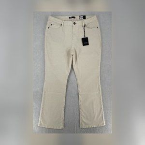 Simply Vera Vera Wang Jeans‎ Womens size 16 S Bootcut Off White Denim NWT 34x30